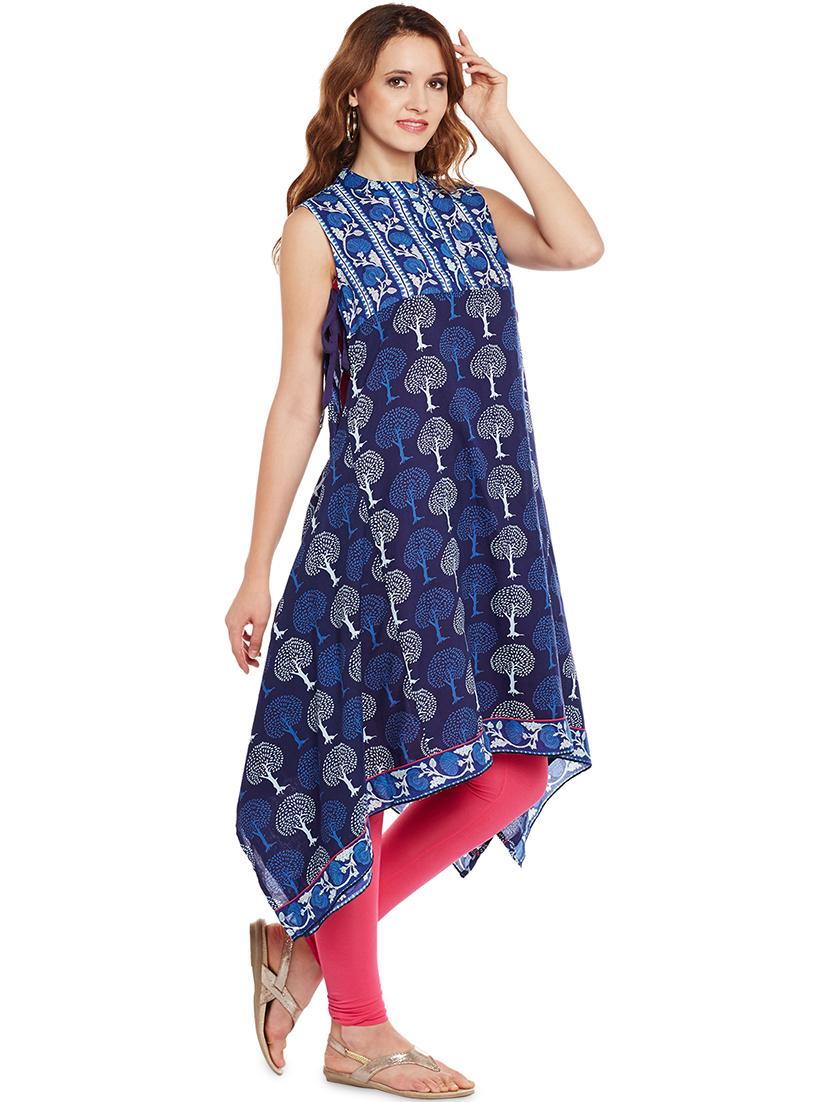 women's asymmetric kurta - 17394596 - Zoom Image - 0