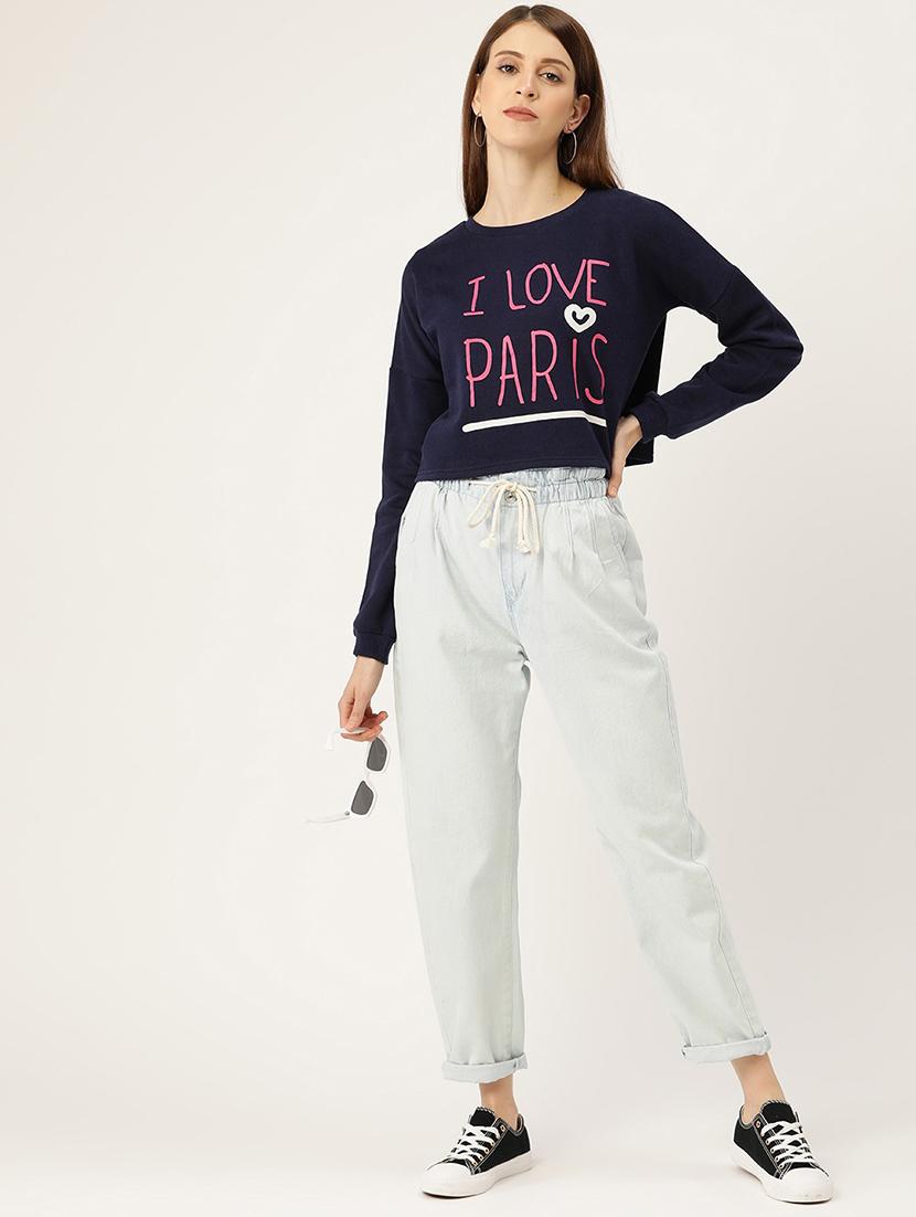 women's front print sweatshirt - 17422278 - Zoom Image - 3