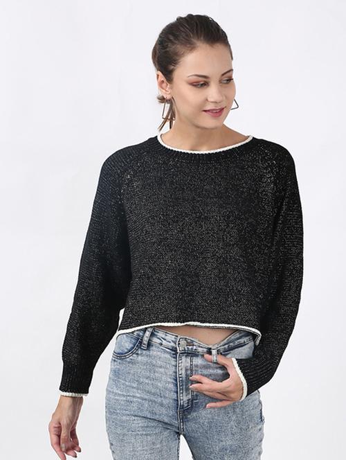 round neck cropped pullover  - 17428195 - Very Small Image - 1