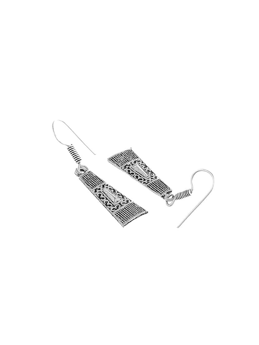 oxidised silver short necklace with earring - 17452627 - Zoom Image - 4