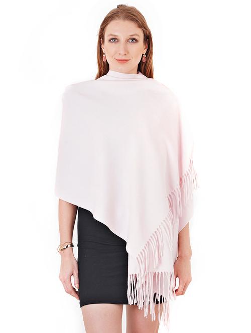 pink wool stole - 17462821 - Very Small Image - 1