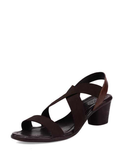 brown cross strap sandals - 17535 - Very Small Image - 1