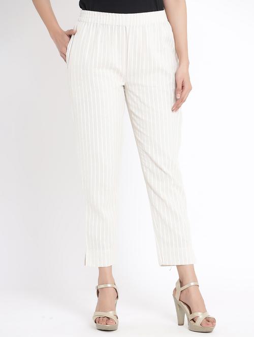 off-white striped tapered pant - 17540221 - Very Small Image - 1