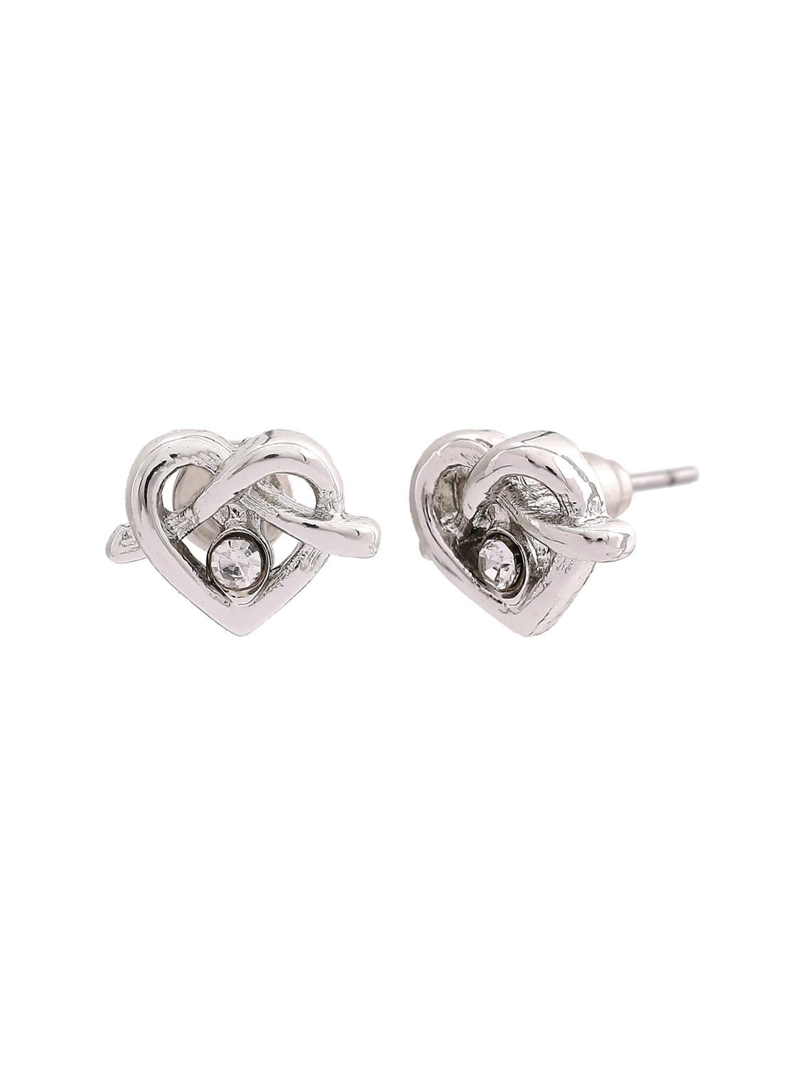 silver metal studs earring - 17542850 - Standard Image - 2
