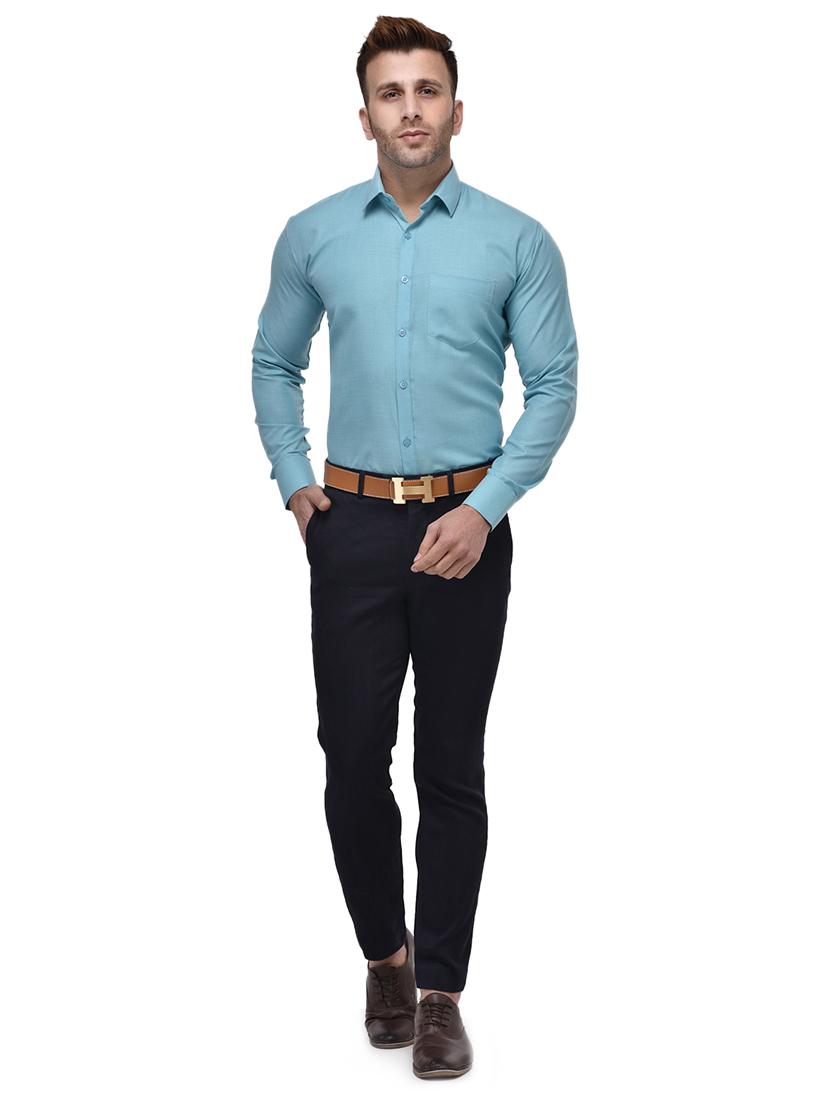 mens solids formal shirt - 17585811 - Standard Image - 3