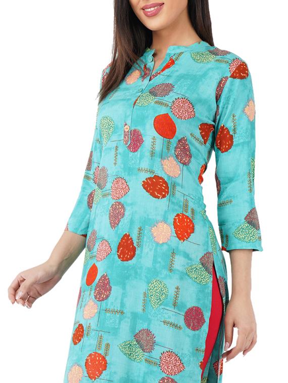 women's straight kurta - 17586555 - Standard Image - 3
