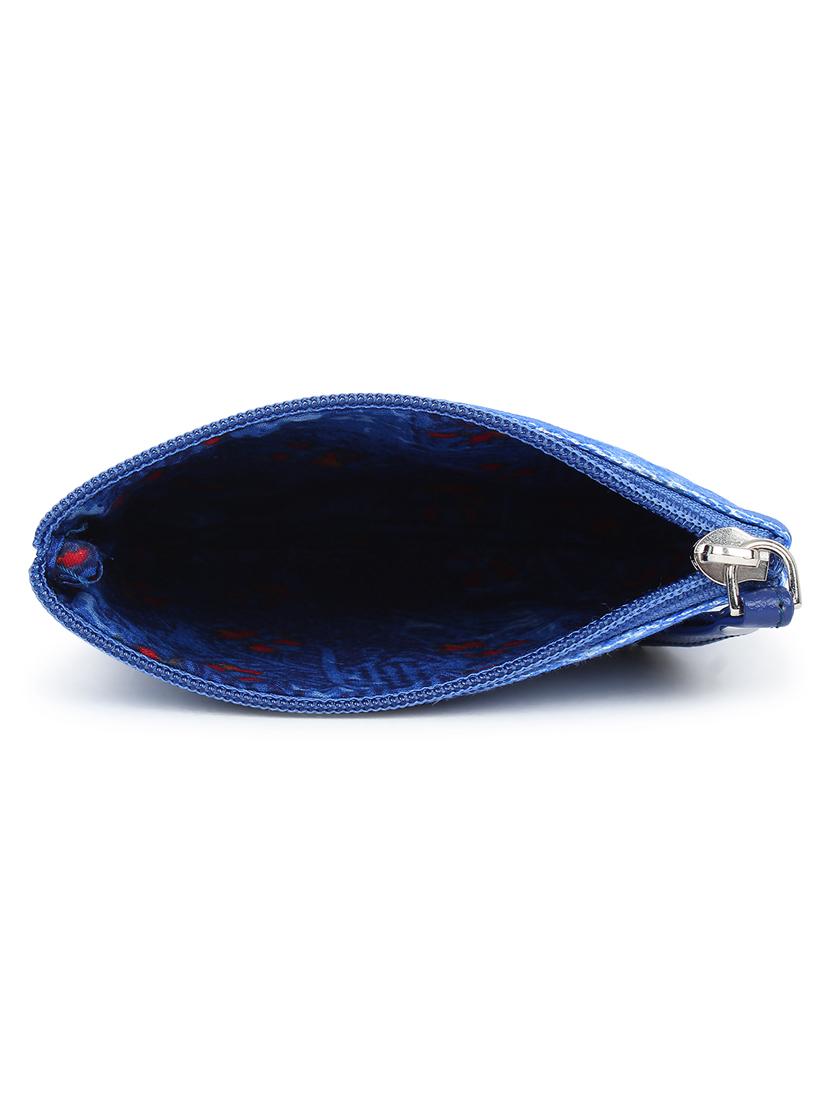blue canvas regular pouch - 17588620 - Zoom Image - 2