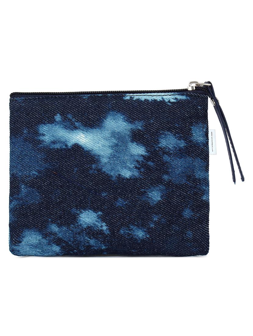 blue canvas regular pouch