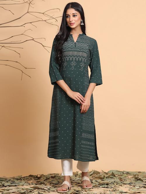 women's straight kurta - 17588659 - Standard Image - 0