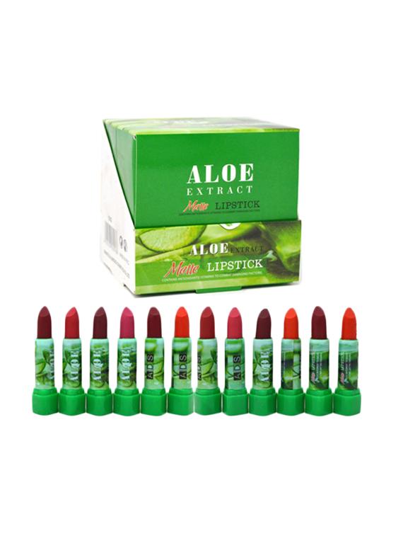 ads pack of 12 aloe vera extract lipstick (multicolor) - 17590266 -  Zoom Image - 0