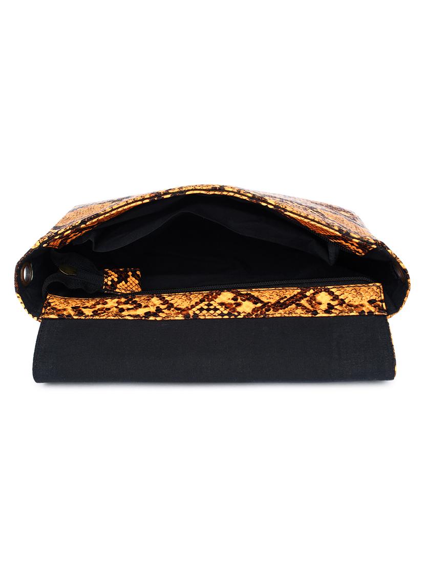 orange leatherette (pu) sling bag - 17590377 - Standard Image - 2