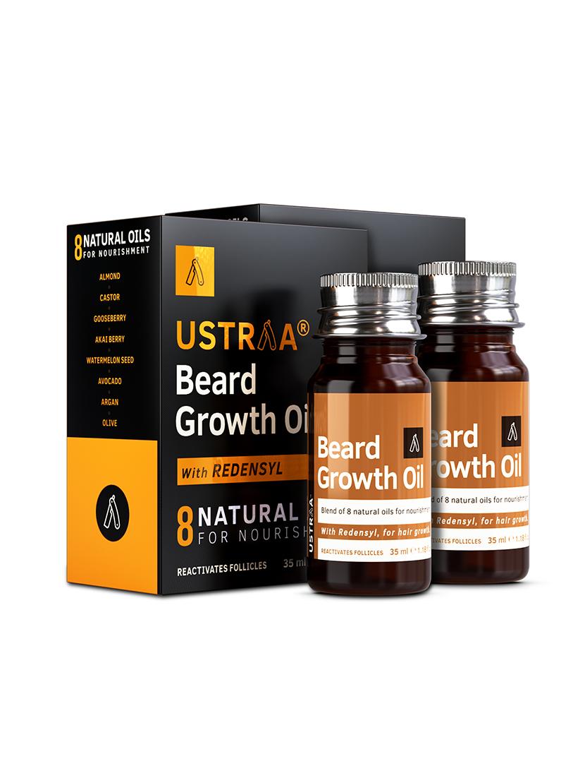 ustraa beard growth oil set of 2