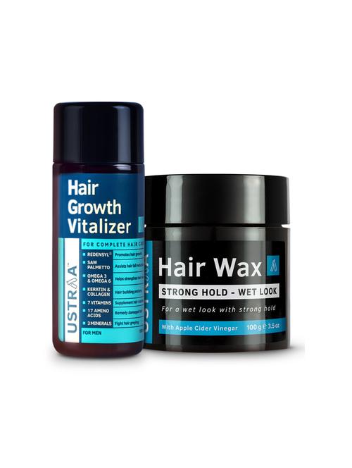 ustraa hair growth vitalizer and hair wax wet look - 17612812 - Standard Image - 0