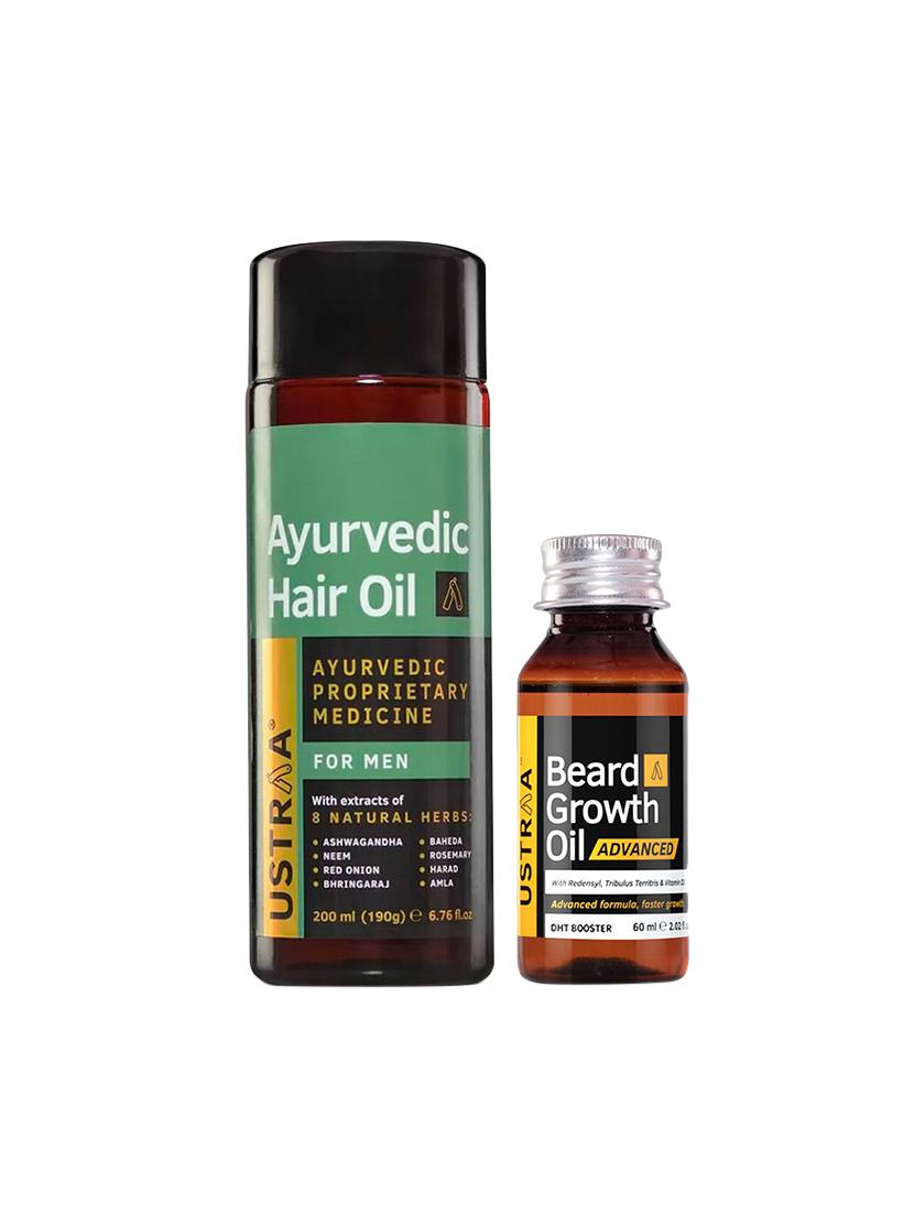 ustraa ayurvedic hair oil and beard growth oil advanced - 17612813 - Zoom Image - 0