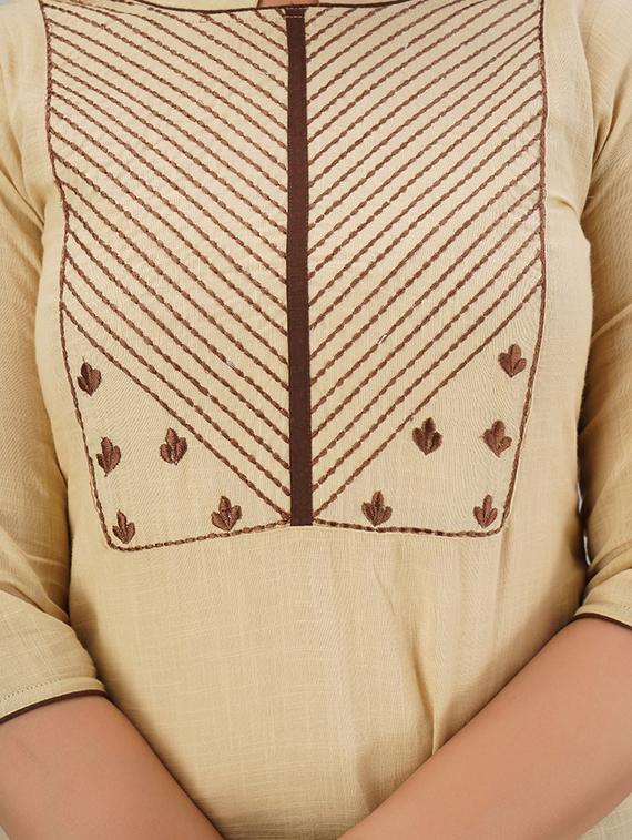 women's straight kurta - 17649572 - Standard Image - 3