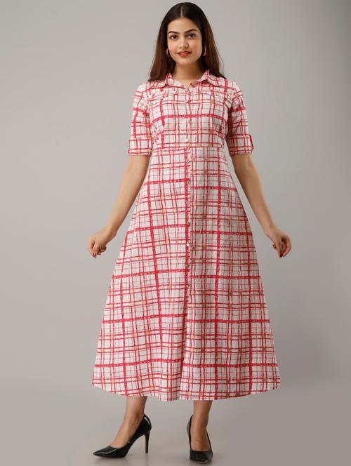 women's checks dress - 17649894 - Standard Image - 0