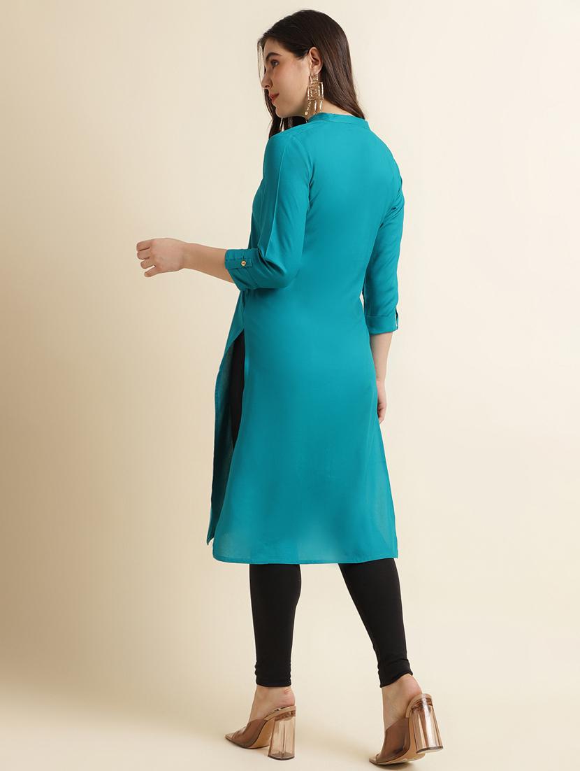 women's straight kurta - 17665698 - Standard Image - 4