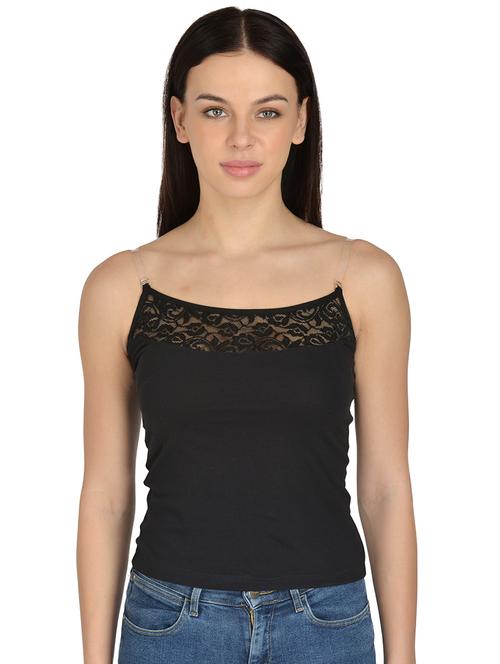 black cotton camisole - 17665966 - Very Small Image - 1