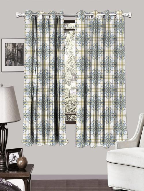 single set of ethnic checks print - w curtain - 17669526 - Standard Image - 0