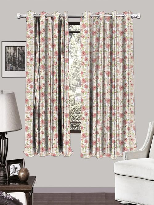 single set of pastle floral - w curtain - 17669565 - Standard Image - 0