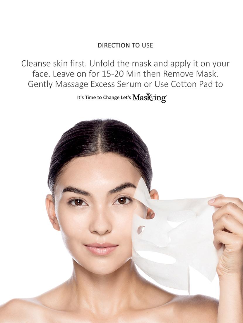 masking beauty facial sheet mask of cucumber extract for skin calming for women and men, 80ml (pack of 4) - 17679431 - Zoom Image - 4