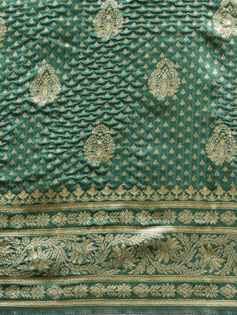 women's banarasi saree with blouse - 17687311 - Standard Image - 3