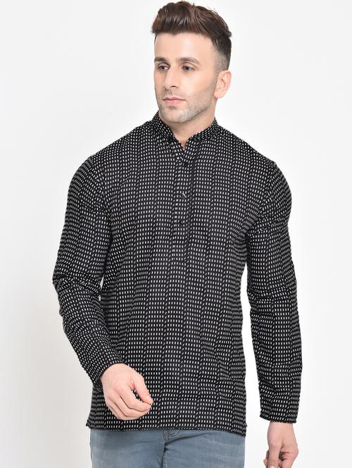 black printed short kurta - 17718792 - Very Small Image - 1