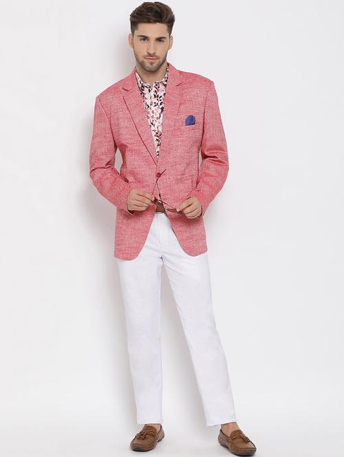 red solid single breasted suit - 17718900 - Very Small Image - 1