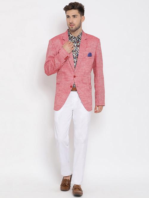 red solid single breasted suit - 17718909 - Very Small Image - 1