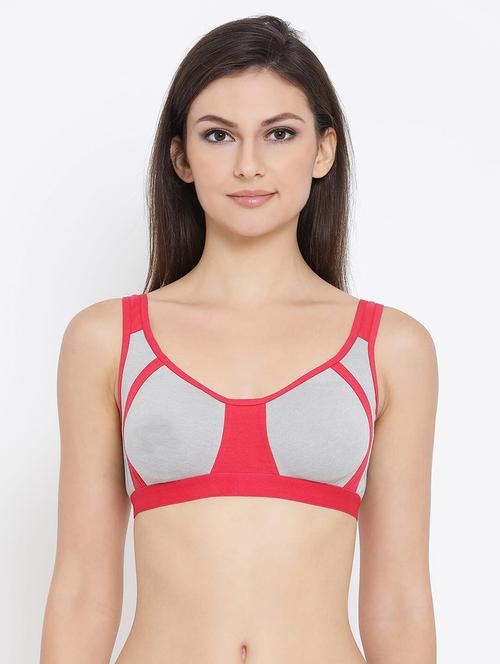 Color Block Sports Bra - 17773112 - Very Small Image - 1