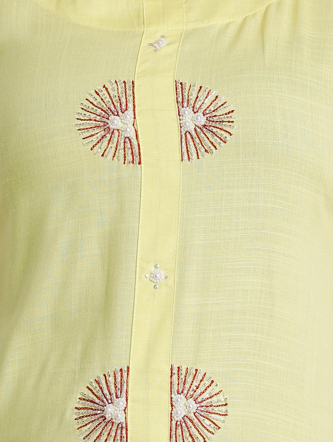 embellished straight kurti - 17779233 - Standard Image - 4