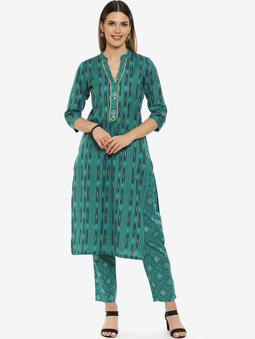 printed kurta pant set - 17779519 - Standard Image - 0
