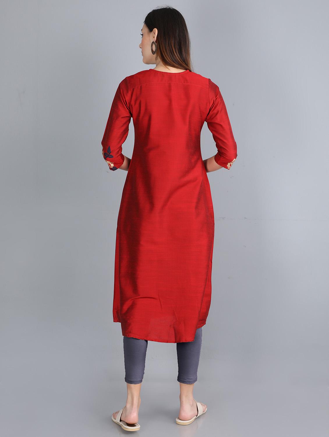 women's front slit kurta - 17813583 - Zoom Image - 4