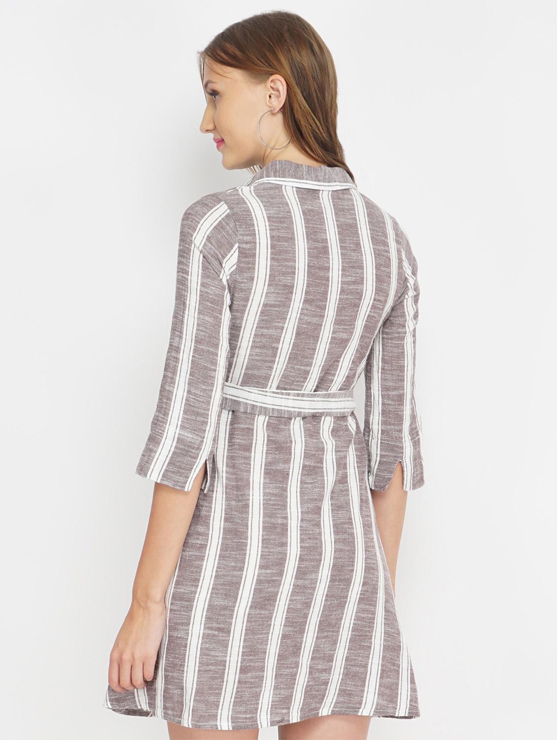 women's shirt striped dress - 17822200 - Zoom Image - 2