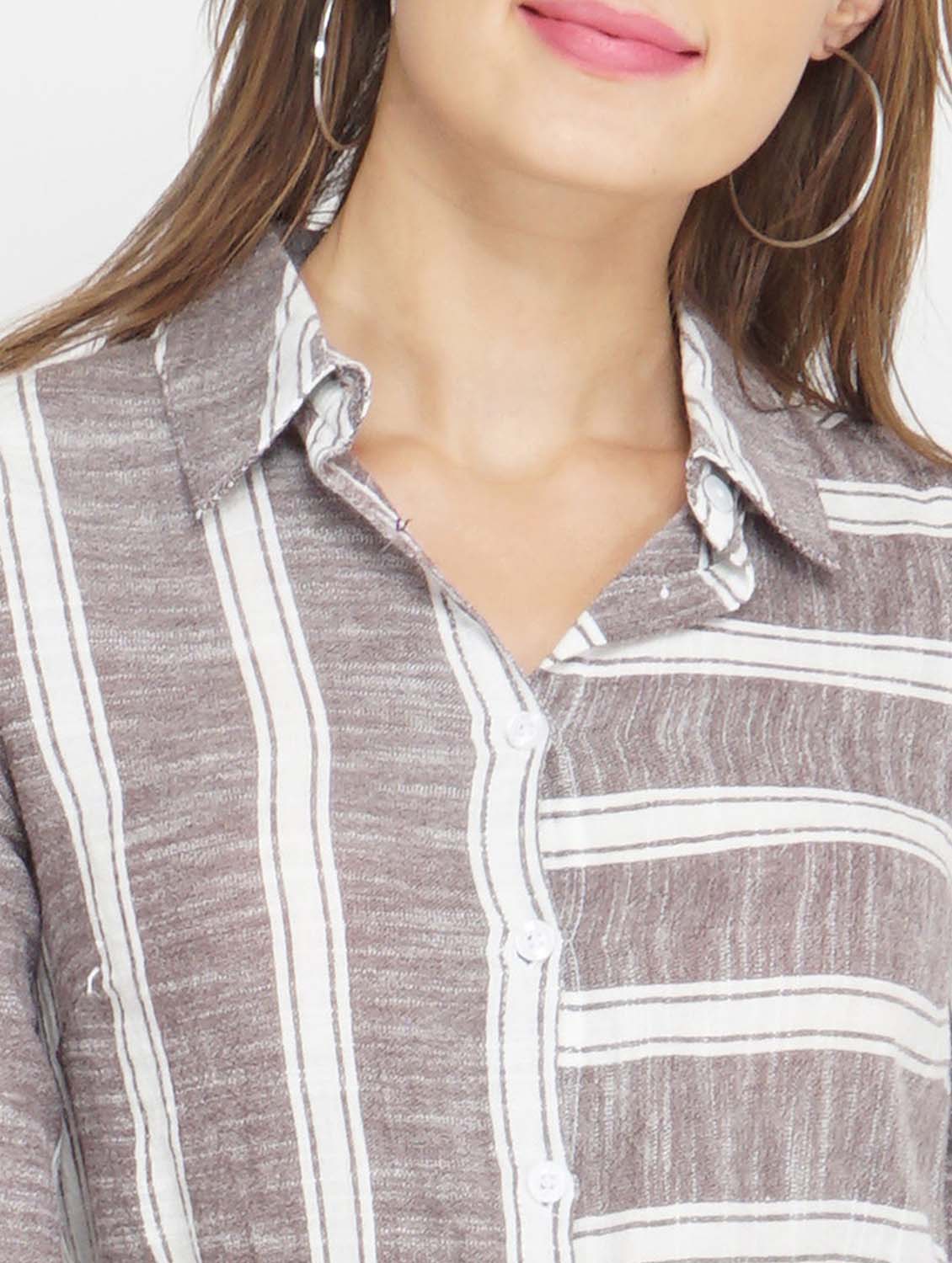 women's shirt striped dress - 17822200 - Zoom Image - 4