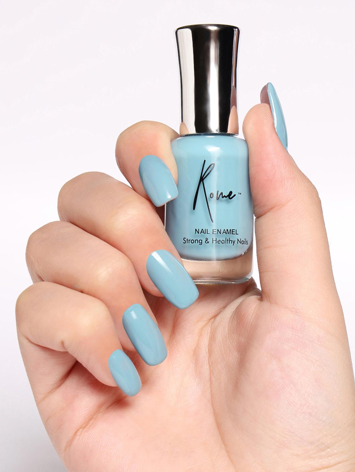 set of 3 strong & healthy nail enamel (stone grey, turkish blue & ruby rush) - 17832195 - Zoom Image - 2
