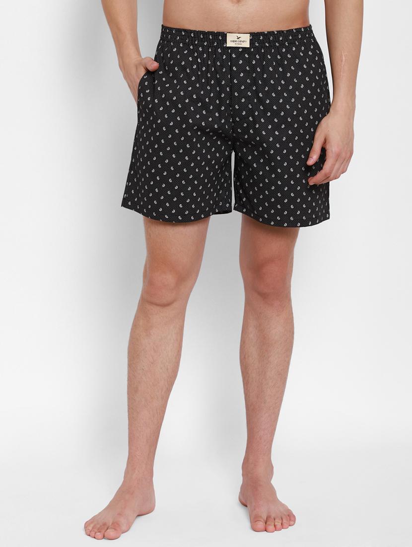 black printed boxer - 17836979 -  Zoom Image - 0