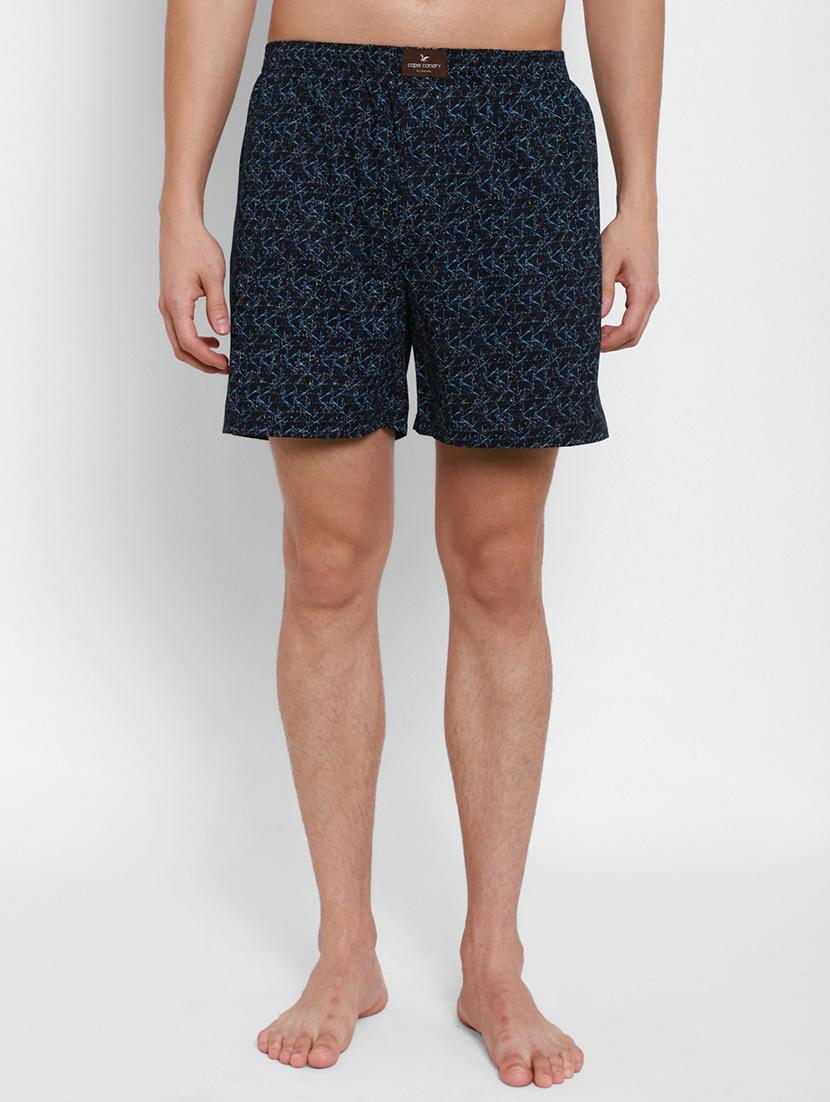 navy blue printed boxer - 17836986 -  Standard Image - 0