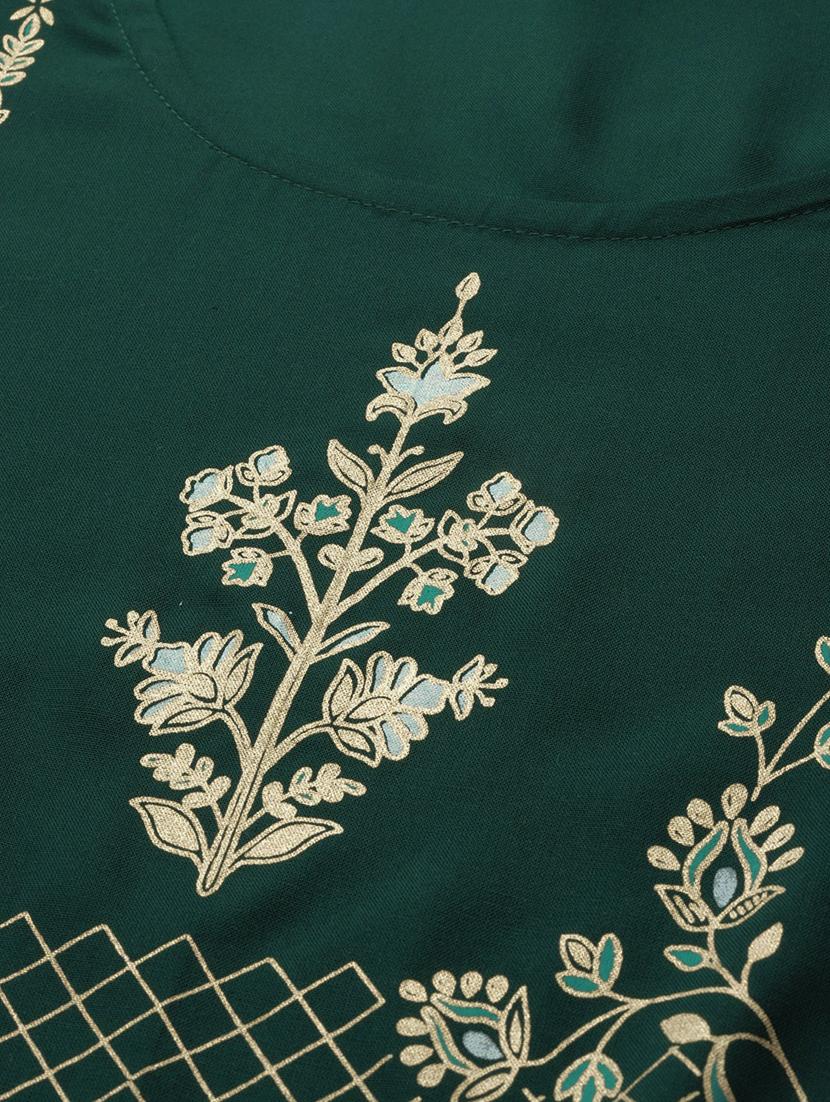printed straight kurta - 17839005 - Standard Image - 3