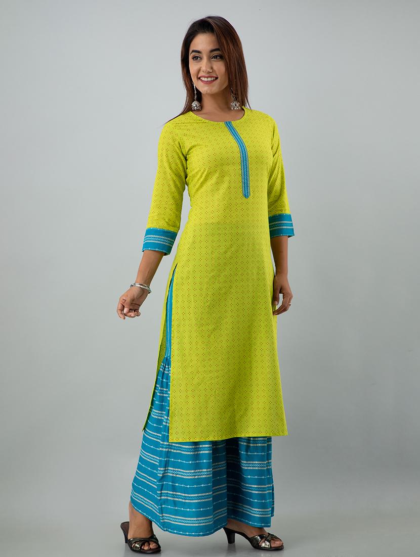 printed kurta sharara set - 17911842 -  Standard Image - 1