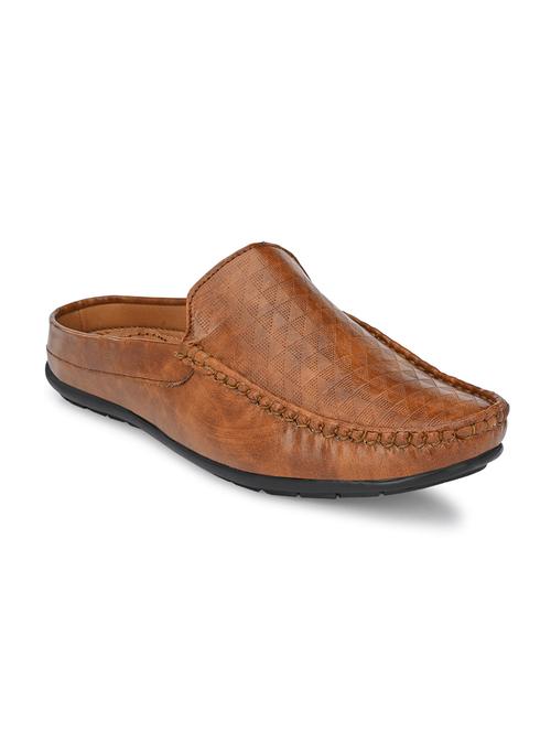 brown synthetic office wear loafers - 17924682 - Very Small Image - 1