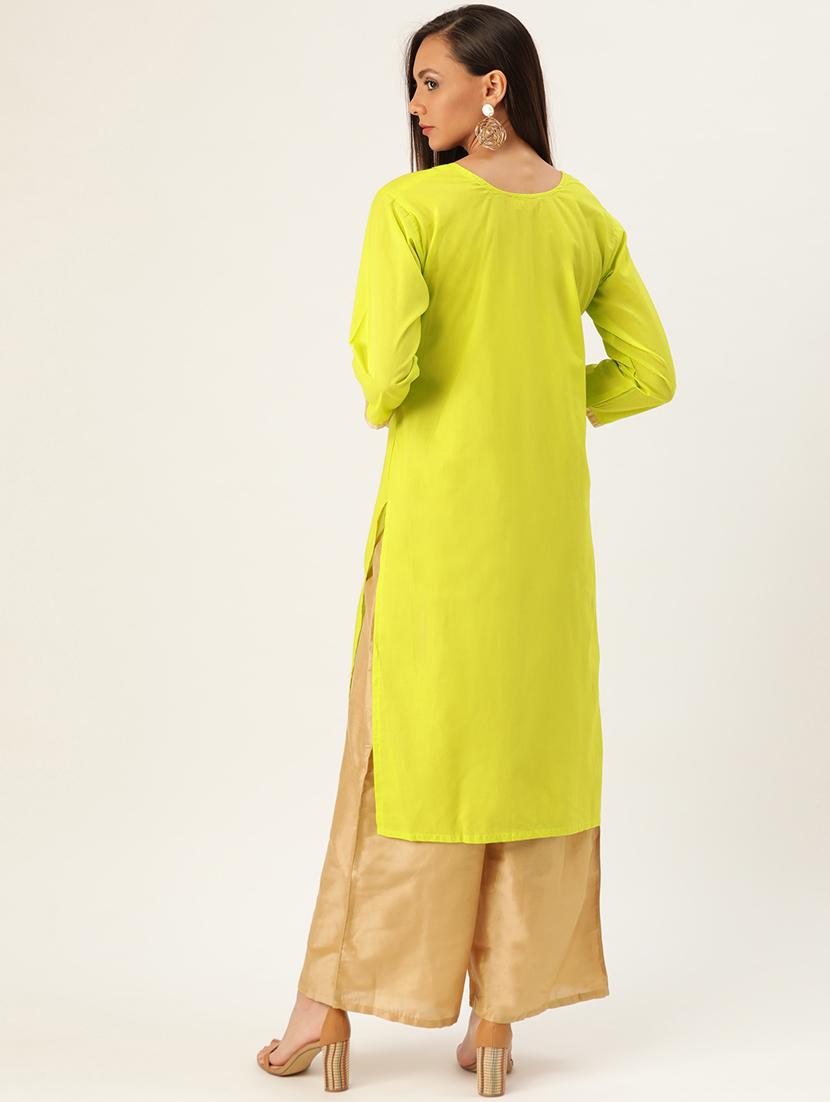 women's straight kurta - 17948946 - Zoom Image - 2