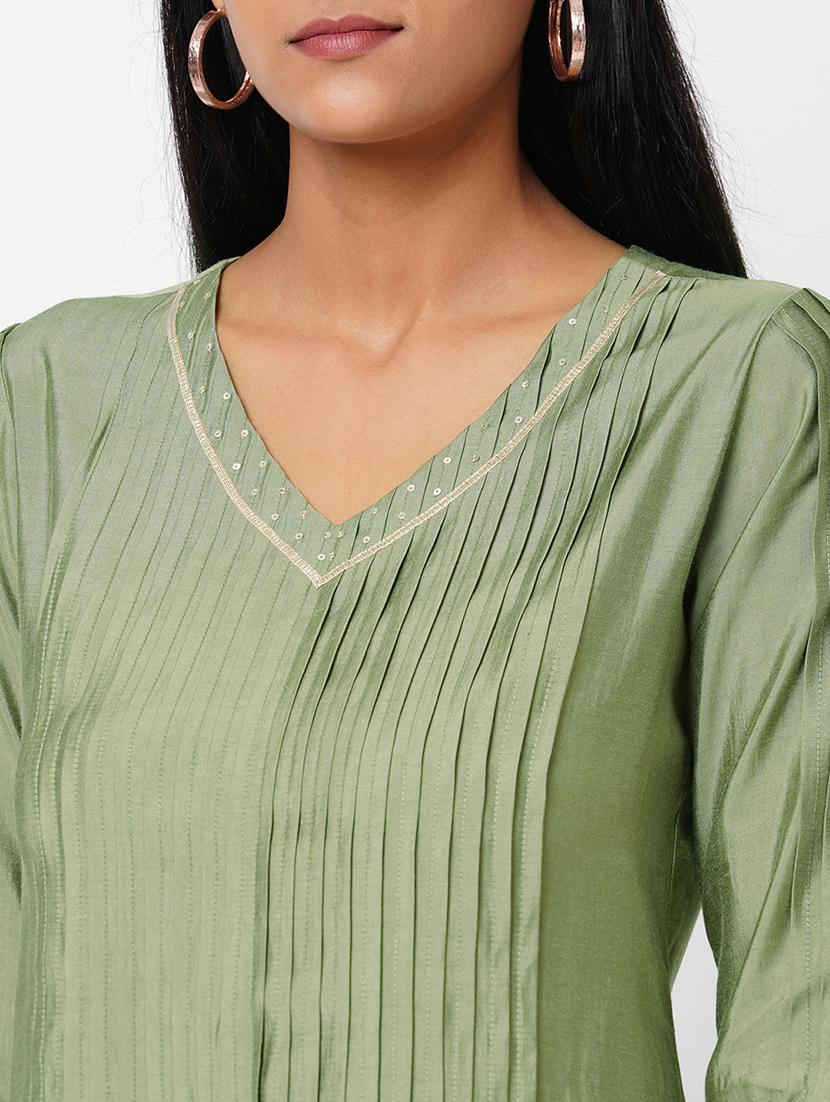 women's straight kurta - 17971042 - Standard Image - 3