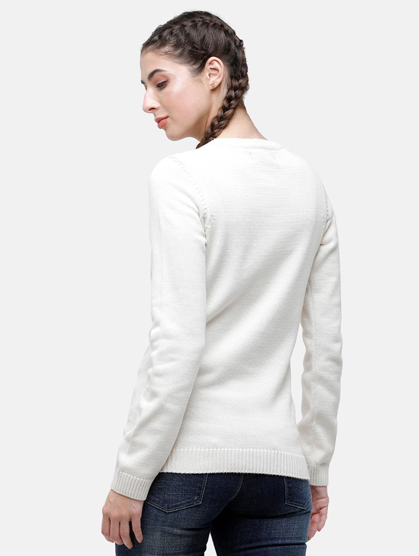 round neck solid self design pullover - 17976971 - Standard Image - 2