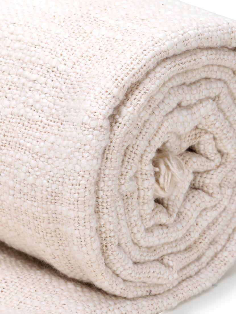 mezposh droplet natural polycotton self design textured sofa throw (48in x 72in) - 17977819 - Standard Image - 4