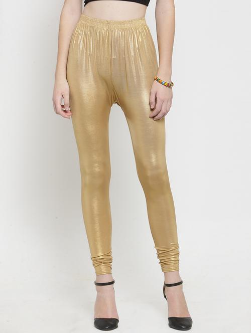 gold solid legging - 17980703 - Very Small Image - 1