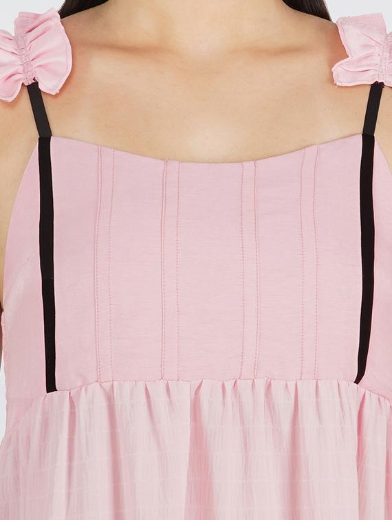 women's tiered dress solid dress - 17983999 - Zoom Image - 3