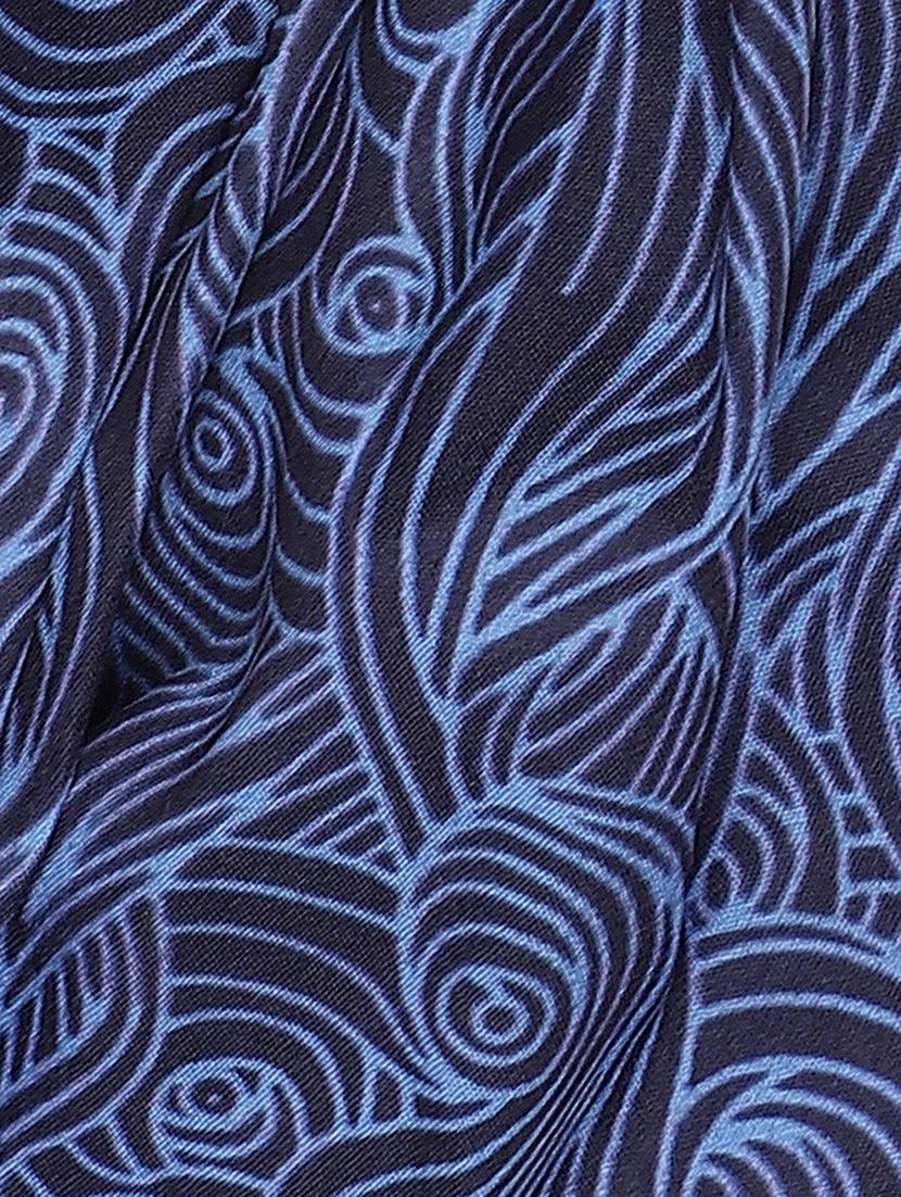 blue printed viscose headband and scrunchy combo pack - 17987259 - Zoom Image - 7
