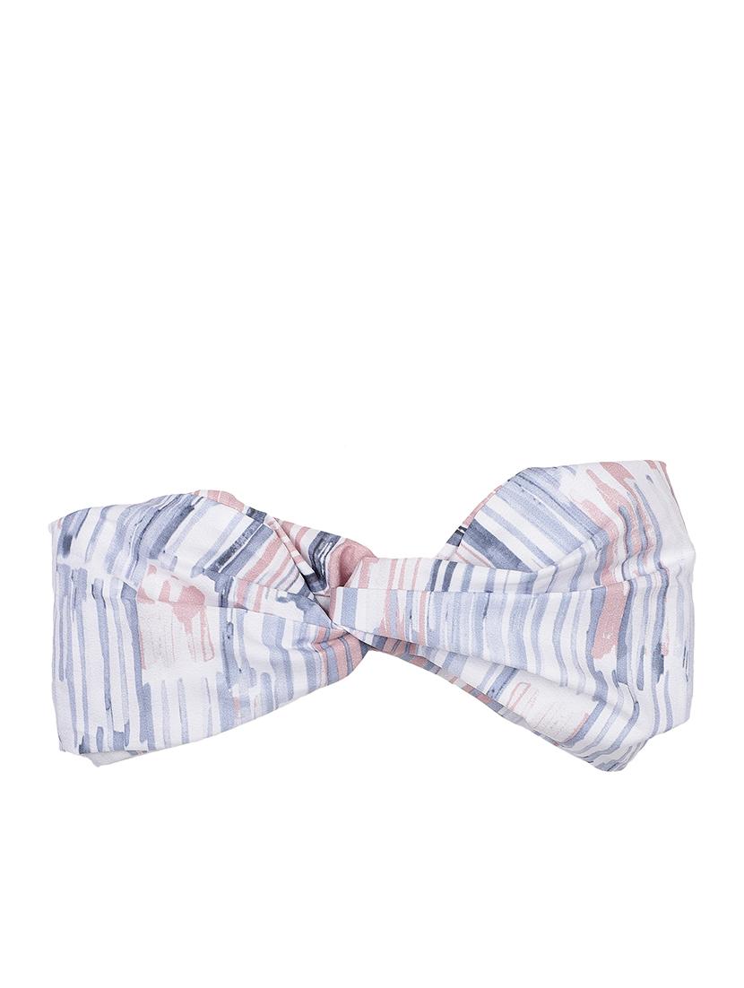 pink color printed viscose headband and scrunchy combo pack - 17987262 - Standard Image - 2