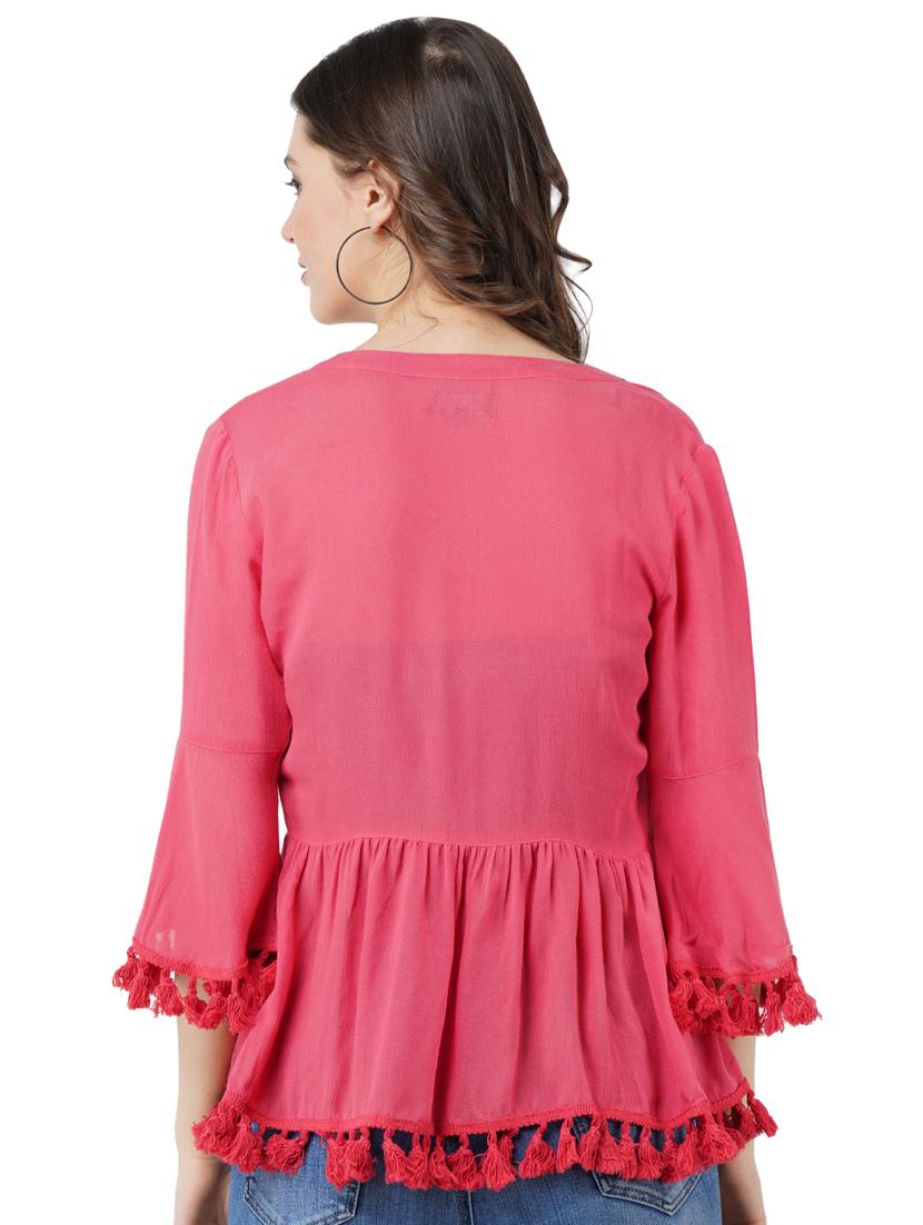 lace detailed solid shrug - 17997707 - Zoom Image - 2